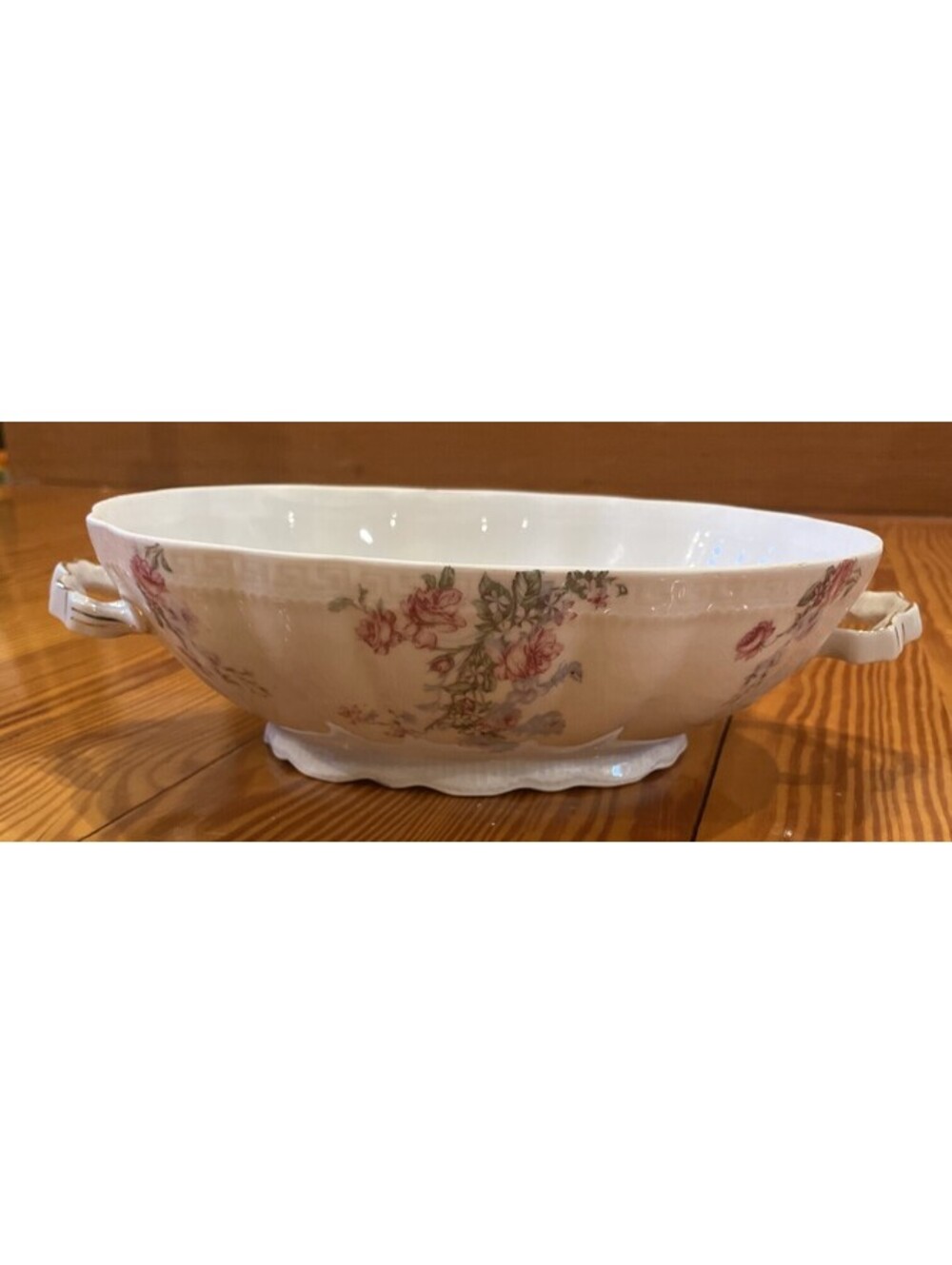 Antique Z S & Co Handled Serving Casserole Dish 11.5" x 7.5" Bavaria c1891-1910!